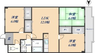 ヴィラはぎわらの物件間取画像